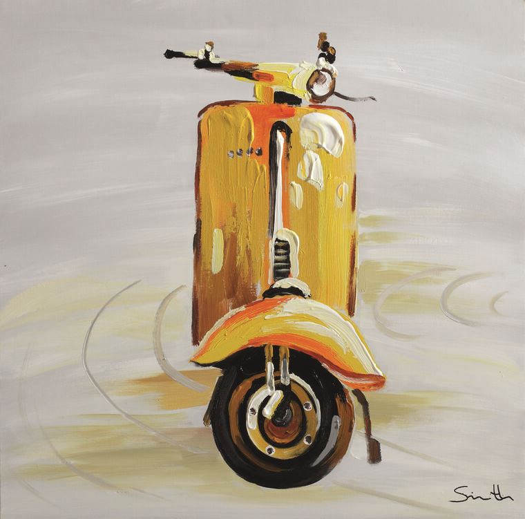 Reproduction paintings Yellow scooter