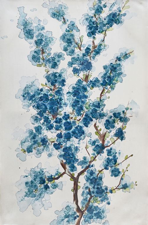 Paintings Blue Sakura