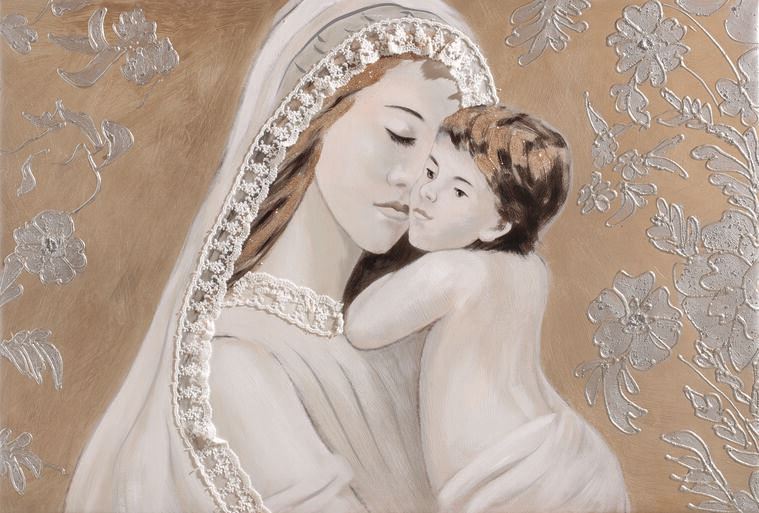 Reproduction paintings A mother and her child