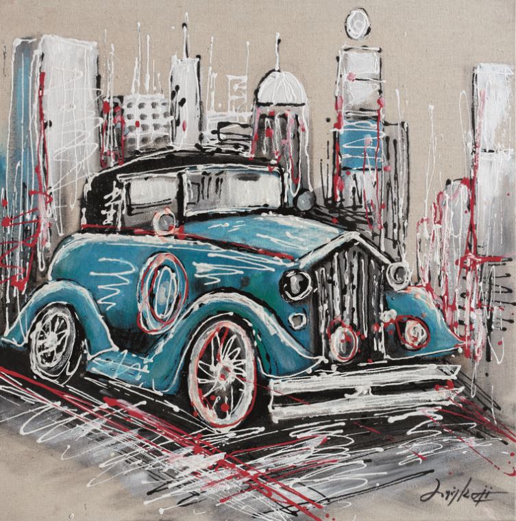 Reproduction paintings Auto blue