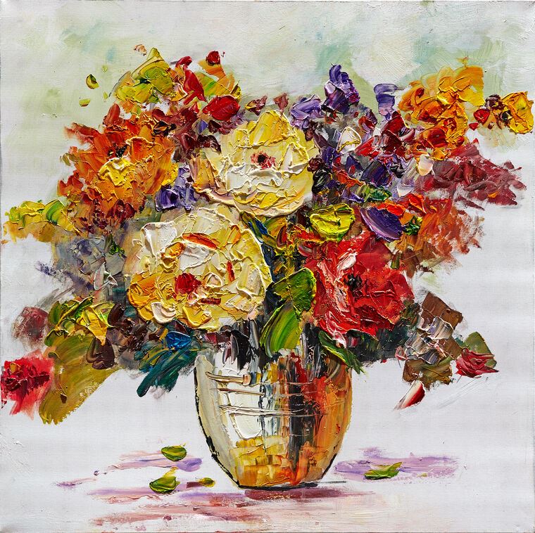 Reproduction paintings Intense bouquet