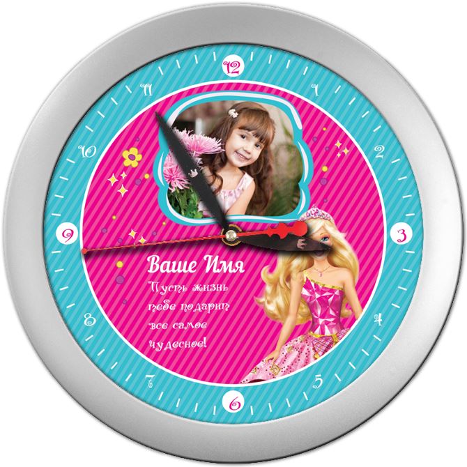Часы настенные Barbie