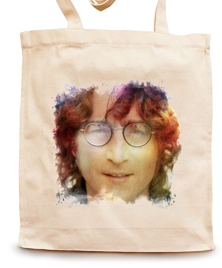 Shopping bags John Lennon watercolor