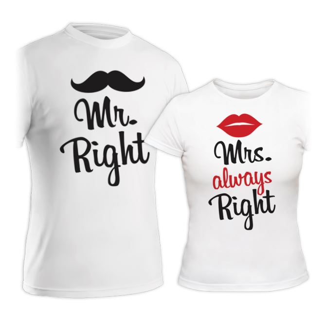 Paired, family T-shirts, hoodies, sweatshirts Mrs. always right