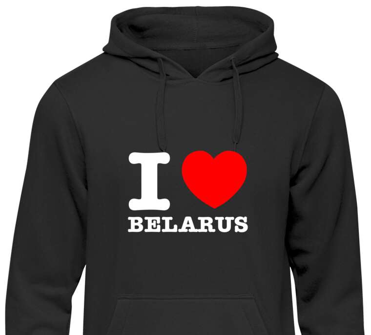 Толстовки, худи  I love Belarus