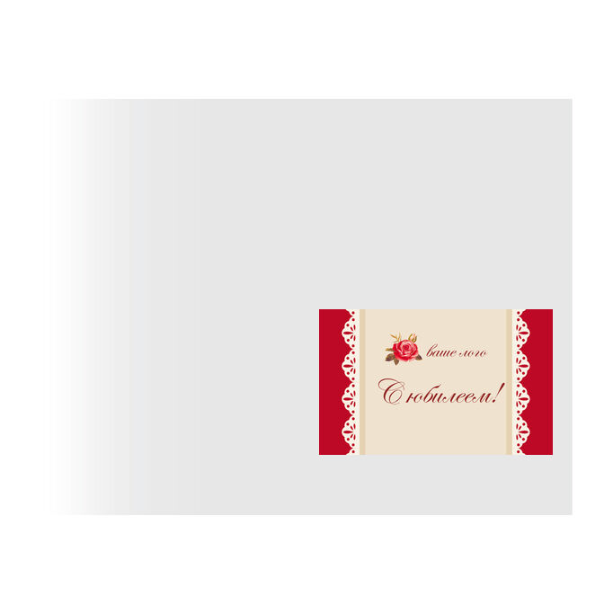 Stickers, labels on envelopes, address Red and beige with roses