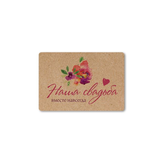 Stickers, rectangular labels Rustic flowers