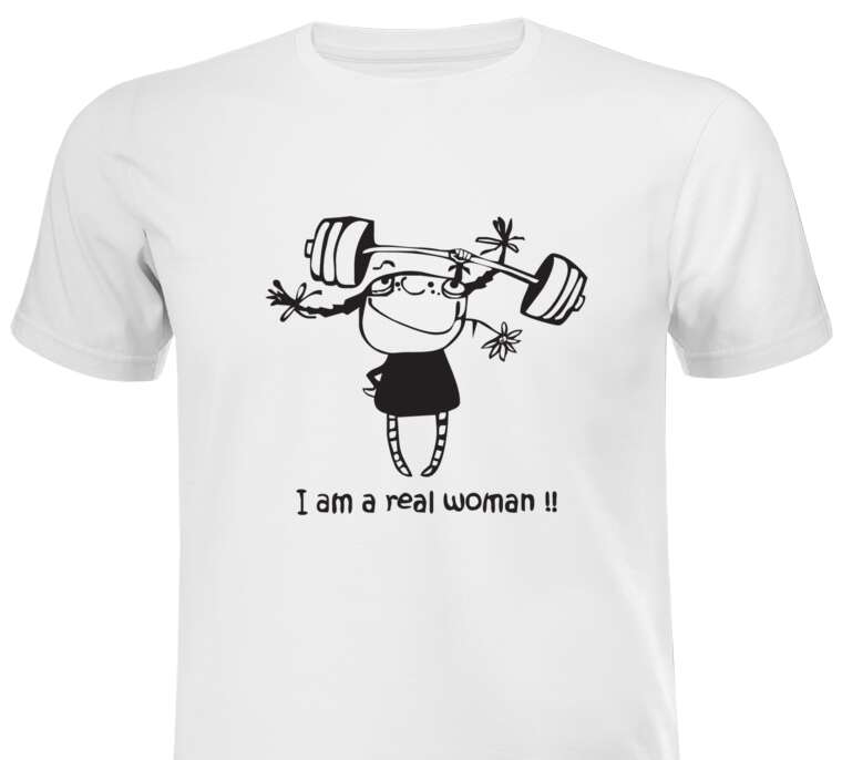 Майки, футболки I am a real woman