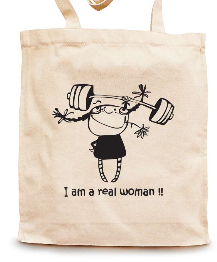 Shopping bags I am a real woman