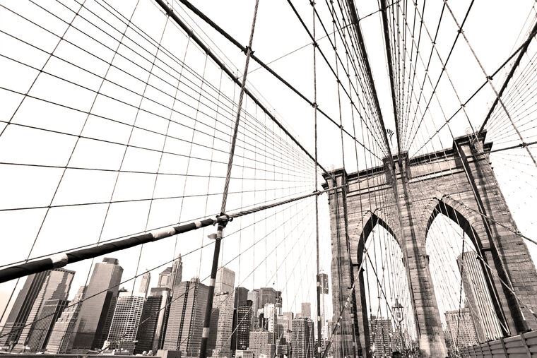 Купить и печать на заказ Репродукции картин Бруклинский мост