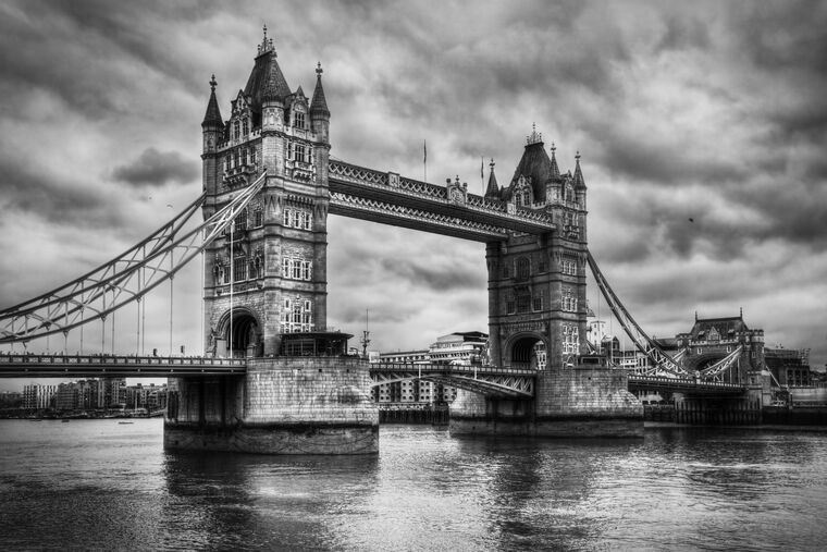 Купить и печать на заказ Репродукции картин Тауэрский мост в Лондоне