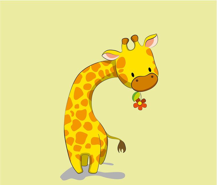 Картины Cute giraffe