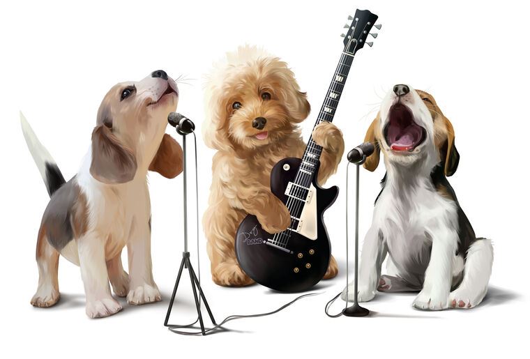 Reproduction paintings Dog the rock band