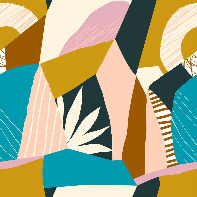 Reproductions of paintings Modern collage