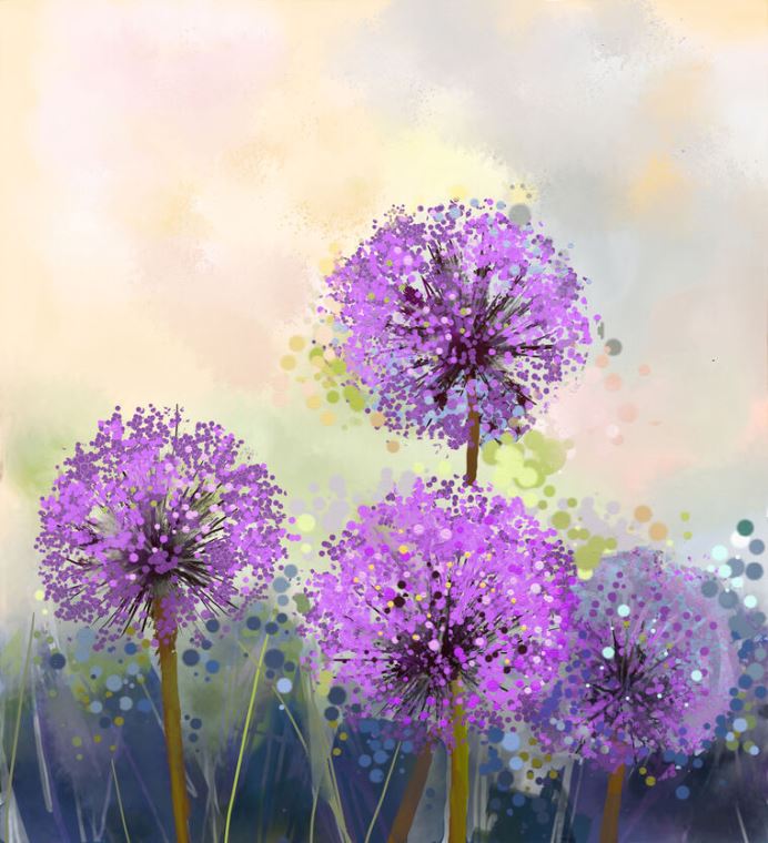 Paintings Purple onion