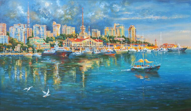 Репродукции картин Sea port of Sochi (Nikolay Water)