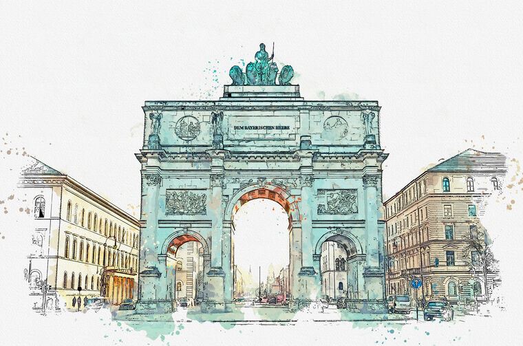 Картины Arc de Triomphe sketch