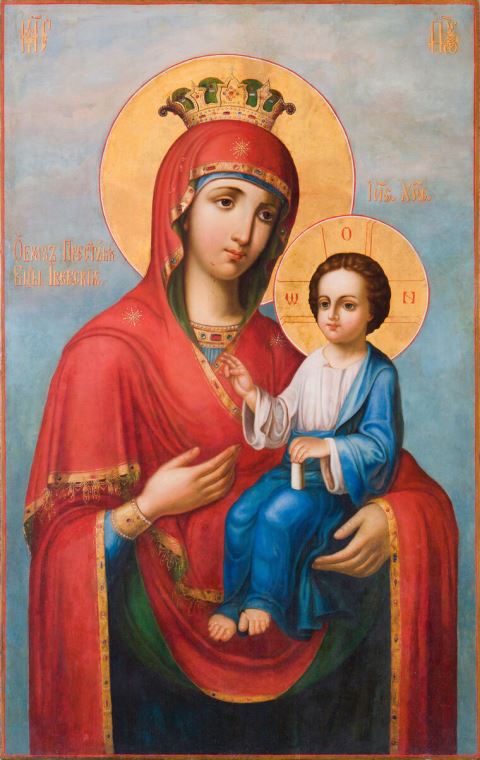 Репродукции картин The icon of the Iveron icon of the Mother of God