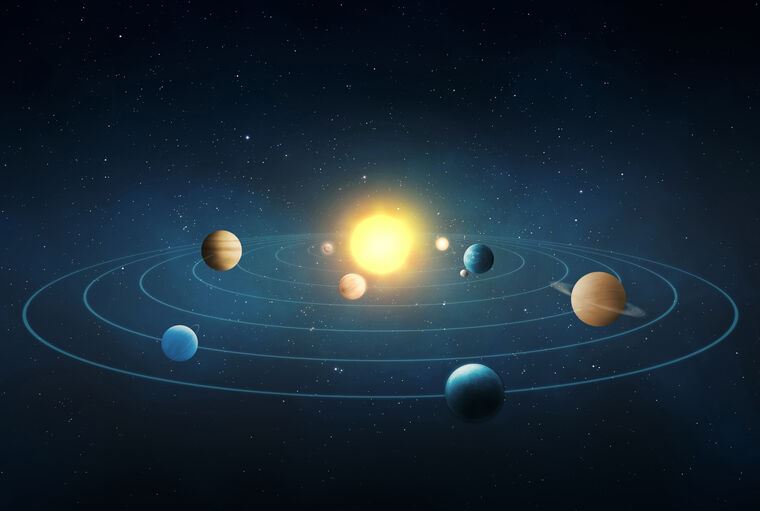 Купить и печать на заказ Репродукции картин Солнечная система