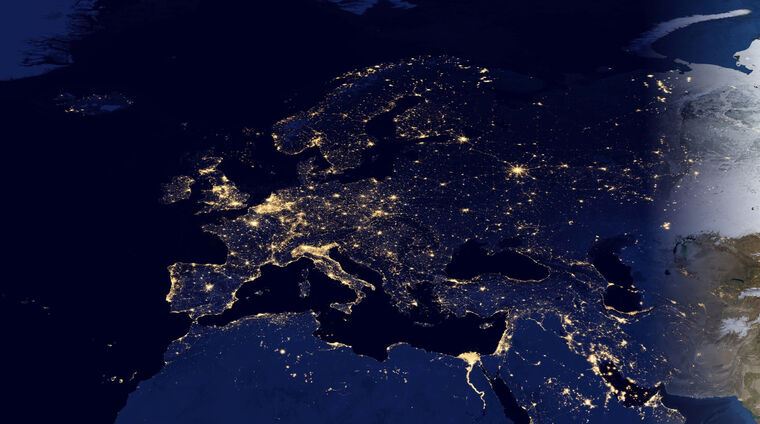 Репродукции картин Europe — the view from space
