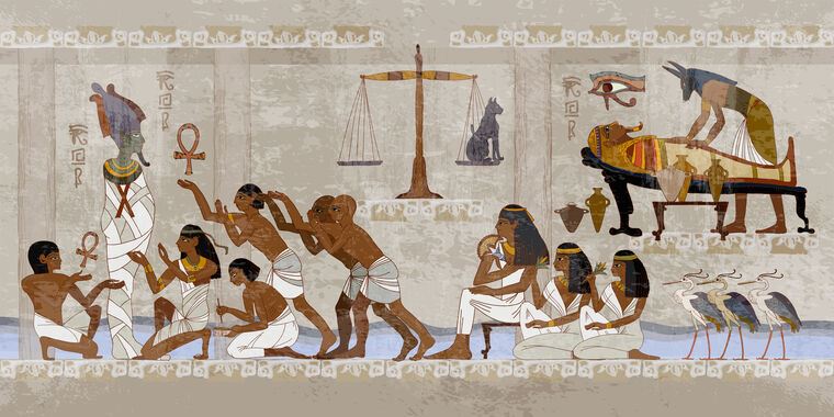 Фотообои The process of mummification Egypt