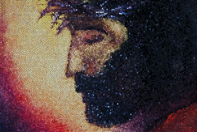 Photo Wallpapers Stained Glass Window Jesus Christ