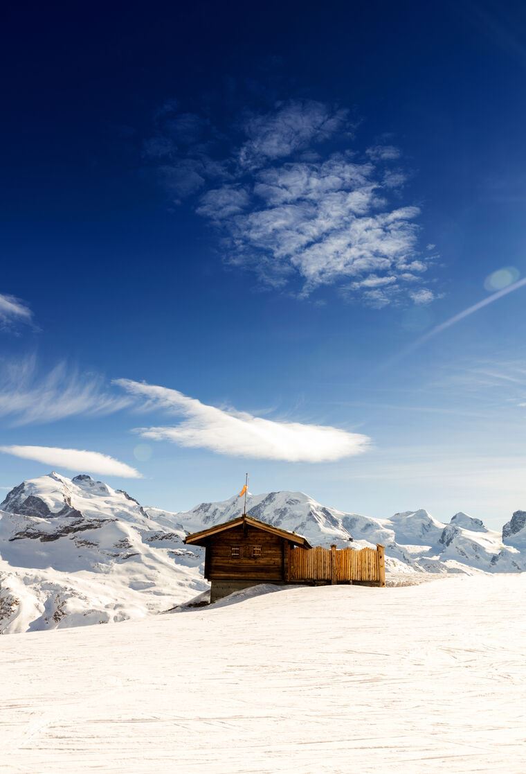 Фотообои Зимний пейзаж в Альпах