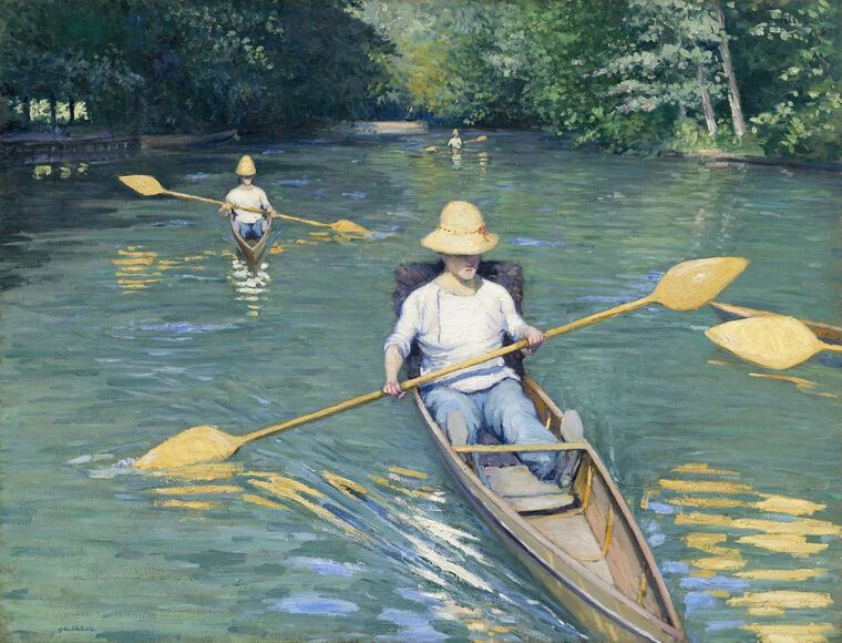 Репродукции картин Boat in hyères (Gustave Caillebotte)