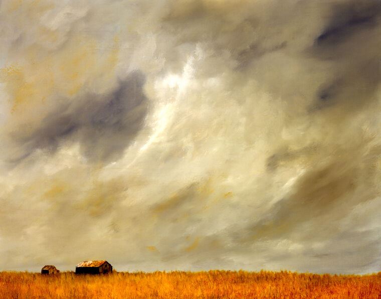 Картины Before the storm on a farm in Winthrop