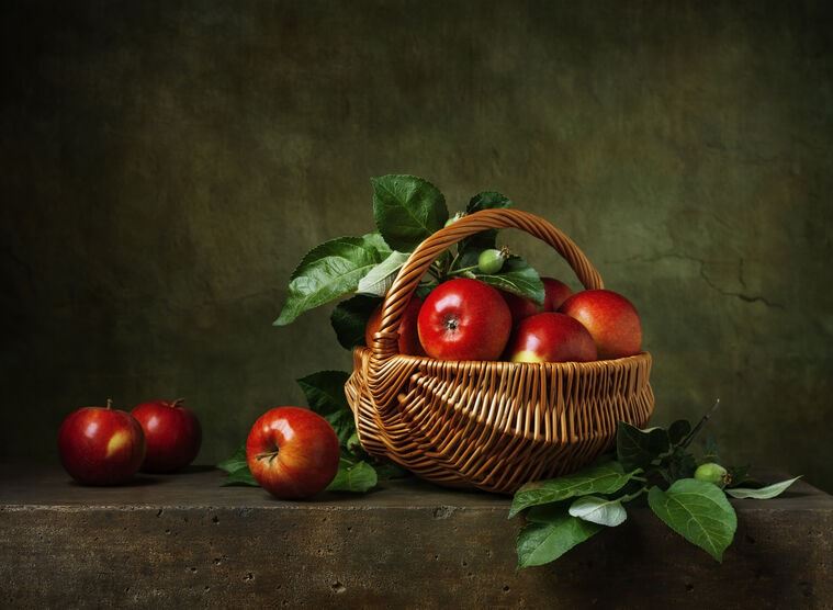 Купить и печать на заказ Репродукции картин Натюрморт с яблоками