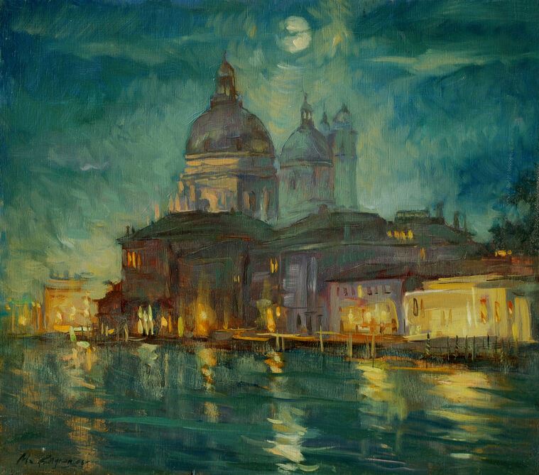 Купить и печать на заказ Картины Ночная Венеция