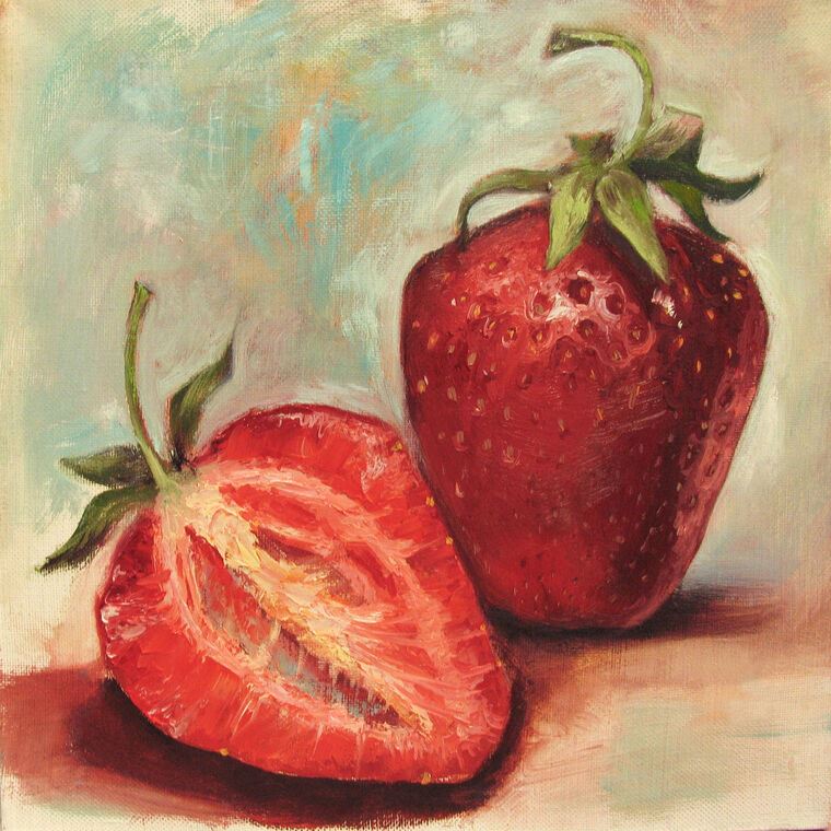 Paintings Strawberry painting