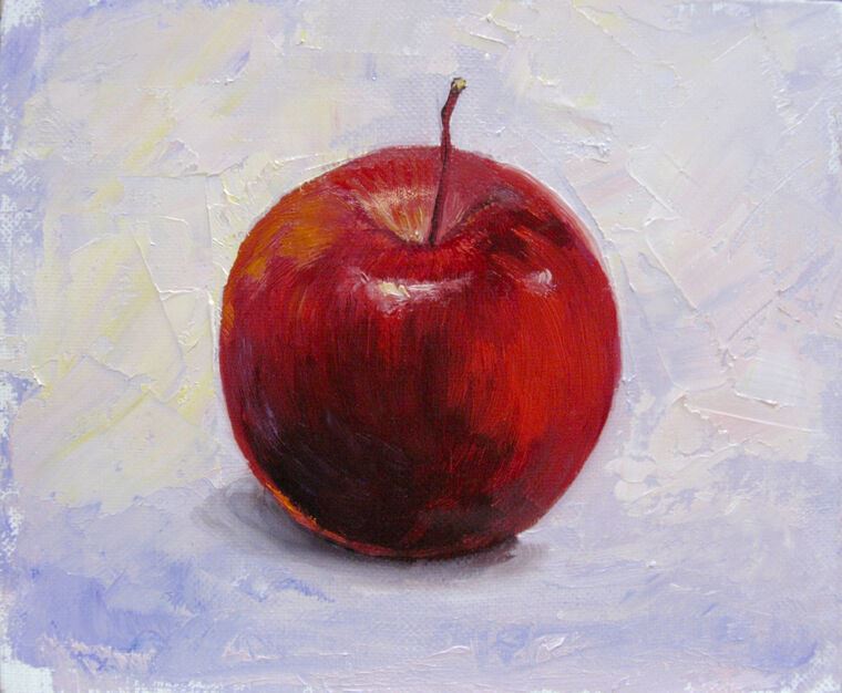 Paintings Red Apple
