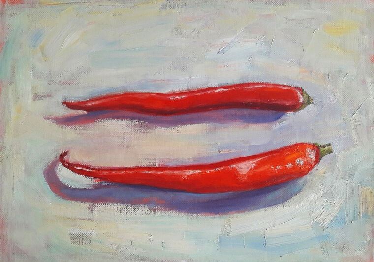 Paintings Chili peppers