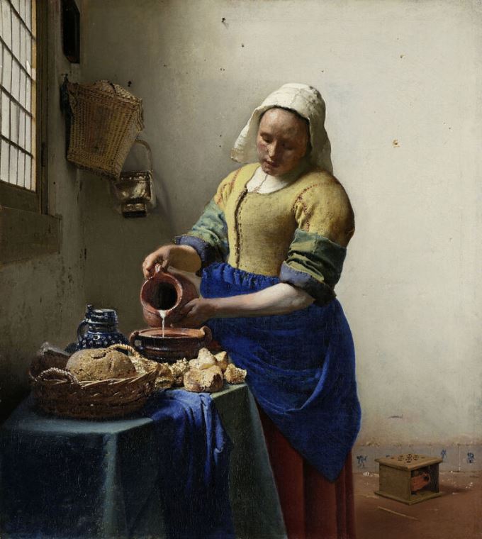 Репродукции картин The Milkmaid (Johannes Vermeer)
