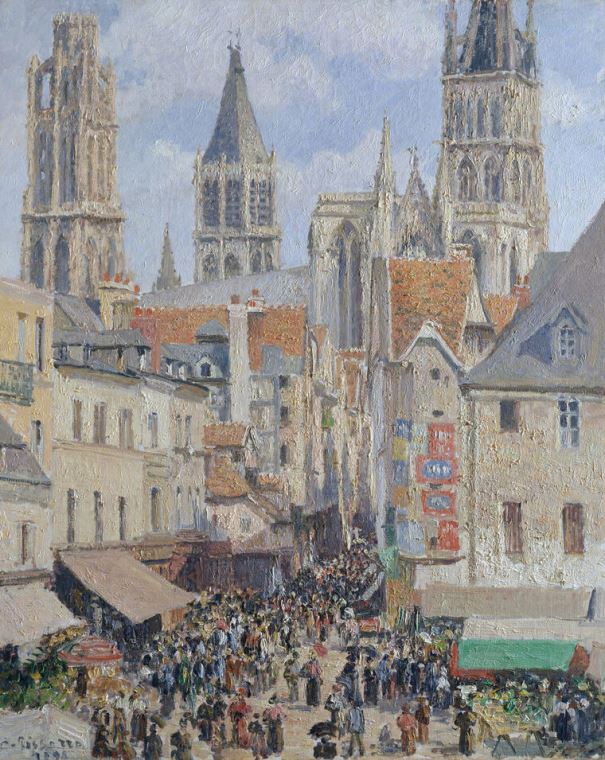 Картины A series of town Camille Pissarro _2