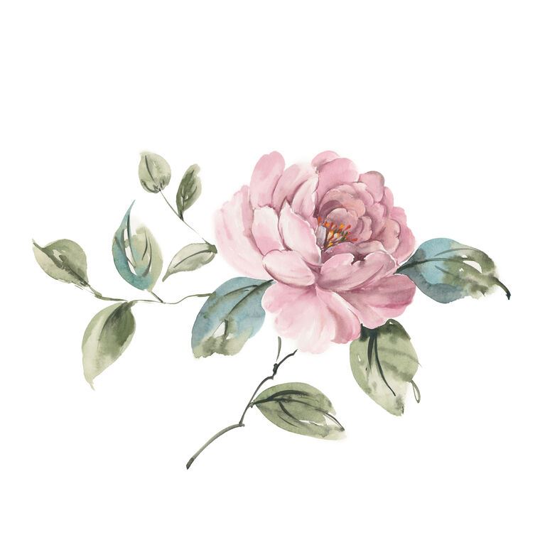 Репродукции картин A series of delicate watercolor floral стиль_4