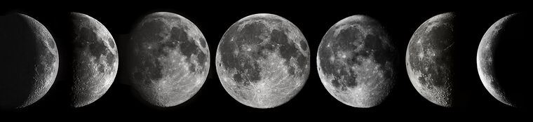 Reproduction paintings Photo of moon phases