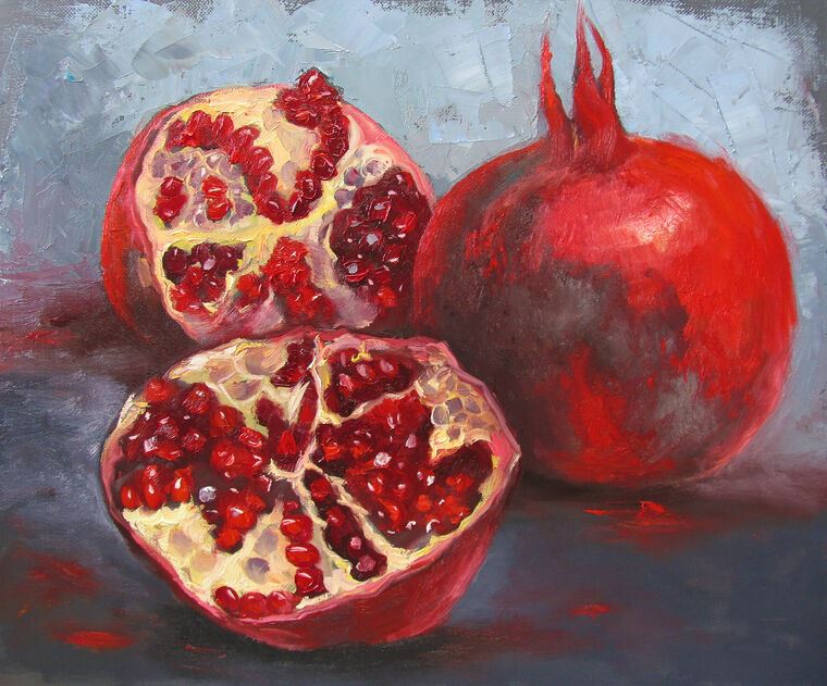 Paintings Cut pomegranate