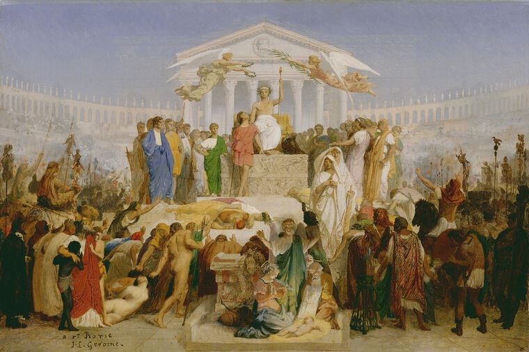 Репродукции картин The age of Augustus, birth of Christ (Jean Leon Gerome)