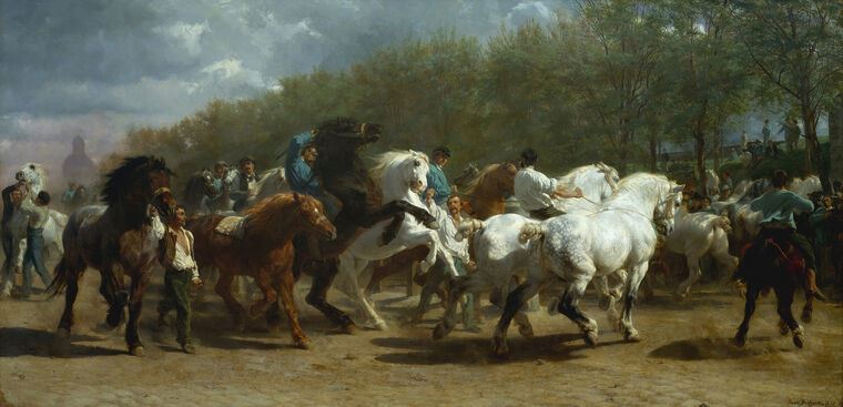 Reproduction paintings The horse fair (Rosa Bonheur)