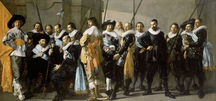 Репродукции картин Group portrait the company of captain Rayner real (Frans Hals)