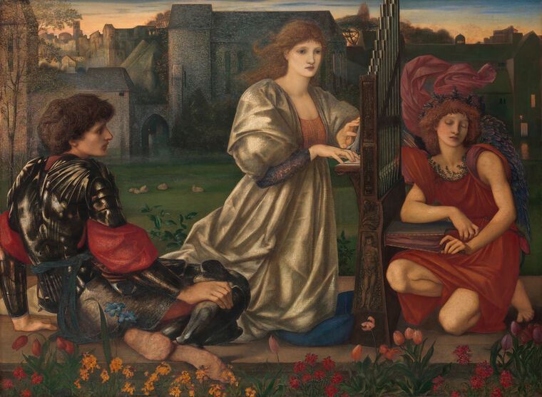 Репродукции картин Love song (Edward Coley Burne-Jones)