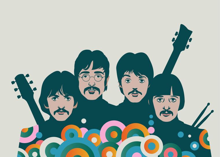 Купить и печать на заказ Картины Арт Beatles