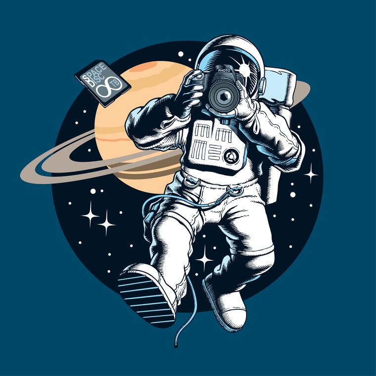 Reproduction paintings Astronaut with a camera
