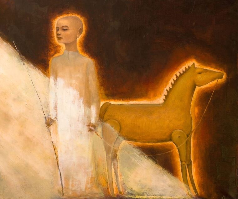 Репродукции картин A boy and a horse