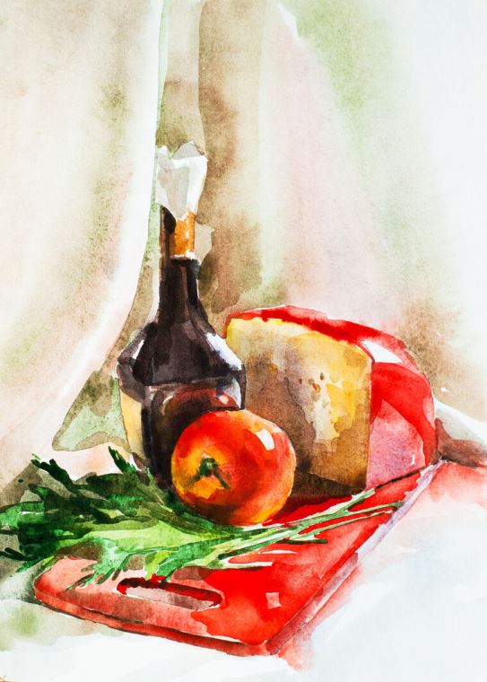 Картины на фотобумаге Still life with red items Картины на фотобумаге Still life with red items