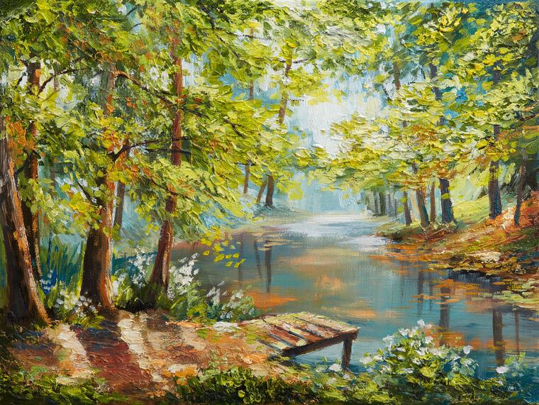 Paintings Forest river