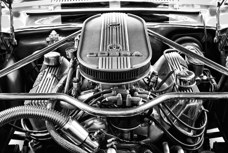 Купить и печать на заказ Репродукции картин Двигатель Ford