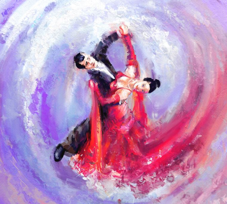 Reproduction paintings Couple dance